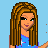 Pixel art contact sheet showing multiple frames of a female character in blue crop top and dark pants with star effects, featuring text overlays "*GIRL*" and "*BoBy*" on black backgrounds.