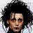 A 48x48 pixel buddy icon featuring a character with messy black hair and pale skin, paired with text about Maybelline in a two-panel layout.