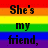 A split-screen image with rainbow stripes on the left and a blue sky with clouds and a rainbow on the right, both containing pixelated text.