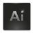 Pixelated grayscale icon with large 'Ai' letters on dark background, framed by light gray border.