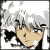 Pixelated static icon of a character with light brown skin, black hair, and glasses against a white background with gray pixelation artifacts.