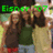 Green text reading 'BISPO' appears above three people in a pixelated image with brown, green, and beige tones.
