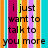 A static image with vertical stripes in pink, orange, green, purple, and cyan displaying fragmented text about liking someone more.