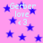 Pink background with scattered blue stars and repeated light blue text reading 'Gerber love <3' in pixelated font.