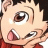 A pixelated anime-style character face with an open mouth and wide eyes on the left, next to a black background with white text reading "Anime IM" above smaller cursive text "cOm" on the right.