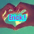 Pixelated heart-shaped icon with teal background and pink text reading 'Erick!' in cyan box.