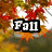 Animated autumn leaves background with sequential text changes: 'Fall', then 'to to', then 'it.'.