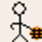 Pixelated stick figure holds a checkered ball on a blue background with text reading 'Your Jealous Cuz Bob is Ballin'.