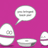 Pixelated image with pink background showing egg-shaped characters and text reading 'Let's go to... PIEKIA!'