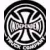 Animated circular icon with black and white concentric rings surrounding a central cross-like symbol, transitioning to static skull outline with 'ZERO' text above eye sockets.