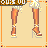 Pixelated image of a woman with long brown hair in a high ponytail, wearing a strapless top, with two versions of her name displayed below.