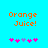 Two identical pixelated orange text blocks reading 'Orange Juice!' on a bright cyan background, each with five pink and purple star-like symbols below.