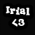 Black background with white text 'Irial <3 Dark Court Rules' and a grayscale butterfly-like shape on the right.