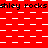 Red background with white squares forming horizontal lines and checkerboard patterns, overlaid by repeated black text reading "shley rocks".