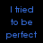 Blue pixelated text on black background with a crying emoji showing tears and downturned mouth.