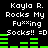 Pixelated text and green audio bars on black background, with repeated phrases and emoticons.