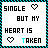 Animated contact sheet of six 48x48 pixel AIM buddy icons showing sequential text animation with heart symbols and color changes in the word "TAKEN".