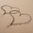 A pixelated static image shows a single brown line drawing of a heart shape on a light beige background.