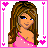 Pixel art contact sheet showing a 5-frame animation of a cartoon girl in summer attire with pink heart borders and text reading "Summer Dayz" and "are here again".