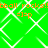 Green background with white diamond lattice pattern and orange text reading "tball rocks!" repeated twice per frame, each followed by "]=p" emoticon.