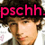 A pixelated image of a person with curly brown hair, showing three distinct text overlays across different frames.