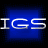 Pixelated text elements in white and blue on a black background, with four distinct sections arranged in a pattern