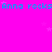 A bright pink background with repeated cyan text "Anna rocks" and small white stars, partially cropped on the right side.