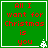 Green square with red pixelated text reading 'All I want for Christmas is you' and a small white snowflake in the bottom right corner.
