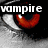 A four- shows a vampire-themed eye and mouth with red lips, fangs, and text labels 'vampire' and 'elder'