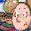 Pixelated cartoon character with light skin and brown hair, wearing a colorful patterned headband, in multiple poses showing facial expressions and head movements.