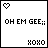 A 3x3 contact sheet of pixel art frames showing an animated buddy icon with text and heart symbols changing color across sampled frames.