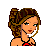 Pixel art collage of character icons with text overlays, featuring a woman in red top and orange pants, a man in dark blue shirt and cap, and partial views of clothing.