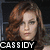 Two women with distinct hairstyles and names displayed below each in pixelated text, one labeled 'CASSIDY' on the left and 'ERICA' on the right.