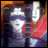 Pixelated image of two figures in close proximity with a red cape and dark clothing against a warm-toned background, alongside text reading 'AnimeIM' and 'com' on black.