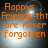 Orange text on a dark background with light effects, displaying 'Aoppys... Friends tht are never forgotten' in four