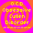 Yellow text on a pink and orange spiral background with 'O.C.D Obsessive Cullen Disorder' repeated four times in a