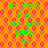 Pixelated orange background with pink circular patterns and green text reading "Kristen And Morgan BFF's !!!" repeated in two vertical