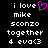 Pixelated text and a pink heart icon on black background, with one version showing the heart and another without.