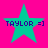 Four identical teal stars on bright pink background with "TAYLOR =]" text below each star, arranged in two of two