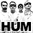 A static 48x48 pixel buddy icon featuring four grayscale cartoon heads above bold black text reading "HUM" on a white background, with visible dithering and pixelation artifacts.