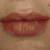 Six display sequential facial crop variations with distinct color filters and mouth expressions