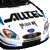Animated contact sheet of a racing car icon with visible text and number changes across frames, showing partial vehicle details against gray transparency background.
