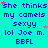 A static digital image with cyan background displaying repeated text in blue and purple, scattered pink and light blue stars.