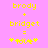 Yellow pixelated text and symbols on pink background with two identical side-by-side configurations of 'brody + bridget =' followed by star-like shapes.