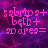 Pixelated pink text on a purple-pink gradient background with visible animation changes between frames.
