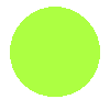 Four solid-colored circles arranged in a on a gray background, with no visible motion or text
