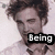 A four- shows a person with curly brown hair in grayscale, each displaying different text overlays