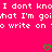 Pixelated text on bright pink background with two green heart symbols at bottom, static image with no visible animation.