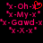 Pixelated pink text on black background with one frame showing a red heart replacing the 'i' in 'Oh-i'