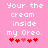 Pixelated text on pink background with red heart symbols, showing two identical static frames side-by-side.
